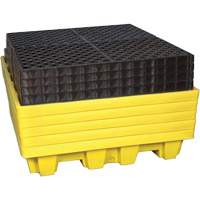 4-Drum Nestable Ultra-Spill Pallet&reg;, 66 US gal. Spill Capacity, 51" x 51" x 10" TGS INDUSTRIEL
