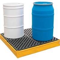 4-Drum Flexible Ultra-Spill Pallet&reg;, 66 US gal. Spill Capacity, 48" x 48" x 7" TGS INDUSTRIEL