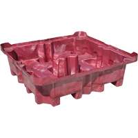 4-Drum Ultra-Spill King&reg; Drum Spill Pallet, 85 US gal. Spill Capacity, 51" x 51" x 17.5" TGS INDUSTRIEL