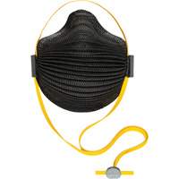 AirWave M Series Black Disposable Masks with SmartStrap&reg; & Full Foam Flange, N95, NIOSH Certified, Medium/Large TGS INDUSTRIEL