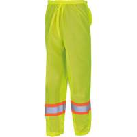 5670 Traffic Safety Pants, Polyester, 2X-Small/X-Small, High Visibility Lime-Yellow TGS INDUSTRIEL