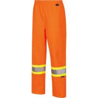 5627W Women's Waterproof Bib Pants, Polyester/Polyurethane, X-Small, High Visibility Orange TGS INDUSTRIEL