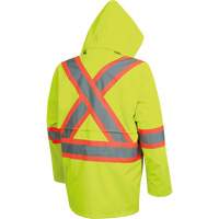 5628 The Rock  Waterproof Safety Jacket, Polyester/Polyurethane, High Visibility Lime-Yellow, Small TGS INDUSTRIEL