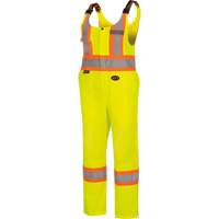 6000W Women's High-Visibility Traffic Safety Overalls, Polyester, X-Small, High Visibility Lime-Yellow TGS INDUSTRIEL