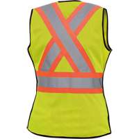 489 Veste de s&eacute;curit&eacute; d&eacute;tachable haute visibilit&eacute;, Jaune lime haute visibilit&eacute;, T-petit, Polyester TGS INDUSTRIEL