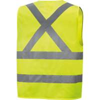 6886 Veste de s&eacute;curit&eacute; haute visibilit&eacute; en tricot chaîne, Jaune lime haute visibilit&eacute;, Petit, Polyester TGS INDUSTRIEL