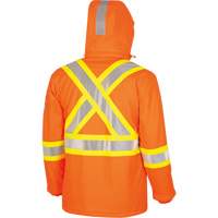 5884 Flash-Gard&reg; FR/Arc-Rated Waterproof Jacket with Hood, Small, High Visibility Orange, 51 cal/cm² TGS INDUSTRIEL