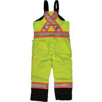 Ripstop Insulated Safety Bib Overall, Polyester, X-Small, High Visibility Lime-Yellow TGS INDUSTRIEL