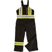 Ripstop Insulated Safety Bib Overall, Polyester, X-Small, Black TGS INDUSTRIEL