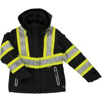 Womens Insulated Flex Safety Jacket, Polyester, Black, X-Small TGS INDUSTRIEL