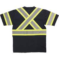 Chemise de s&eacute;curit&eacute; &agrave; manches courtes, Coton, T-petit, Noir TGS INDUSTRIEL