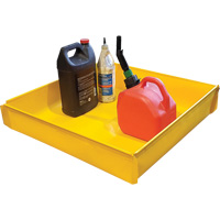 Plateau utilitaire flexible, 12" lo x 12" la x Cap. de d&eacute;versement 2 gal. US TGS INDUSTRIEL