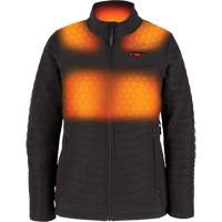 M12 Heated Axis Jacket with Battery, Women's, Large, Black TGS INDUSTRIEL
