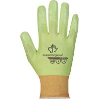 Gants r&eacute;sistant aux coupures haute visibilit&eacute; S18TAXFN, Taille 6, Calibre 18, Rev&ecirc;tement Mousse de nitrile, Enveloppe en TenActiv, ASTM ANSI niveau A9 TGS INDUSTRIEL