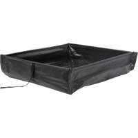 Collapsible Roll-Up Spill Berm, 15 US gal. Capacity, 2' W x 2' L x 6" H TGS INDUSTRIEL