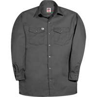 Chemise de travail &agrave; manche longue de premi&egrave;re qualit&eacute;, Hommes, Petit, Charbon TGS INDUSTRIEL