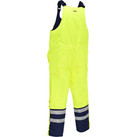 Bisley&reg; Extreme Cold Bib Overall, Polyester, Small, High Visibility Lime-Yellow TGS INDUSTRIEL
