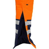 Bisley&reg; Extreme Cold Bib Overall, Polyester, Small, High Visibility Orange TGS INDUSTRIEL