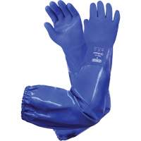 Gants triples enduits r&eacute;sistants aux produits chimiques Integra 77-395, Taille 8, 28" lo, PVC, Doublure en Coton TGS INDUSTRIEL