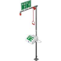 Douche combin&eacute;e avec cuvette ferm&eacute;e en ABS et entr&eacute;e sup&eacute;rieure, Socle TGS INDUSTRIEL