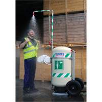 Mobile Self-Contained Emergency Safety Shower with Eye & Face Wash, 30 gal. Capacity, Meets None TGS INDUSTRIEL