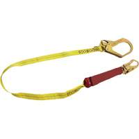 External Energy Absorber Lanyard with 2-1/4" Hook, 6', Snap Hook Center, Snap Hook Leg Ends, Polyester TGS INDUSTRIEL
