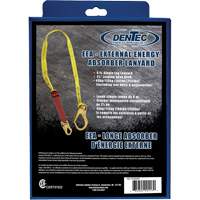 External Energy Absorber Lanyard with 2-1/4" Hook in Retail Box, 6', Snap Hook Center, Snap Hook Leg Ends, Polyester TGS INDUSTRIEL