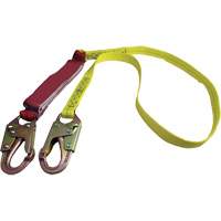 External Energy Absorber Lanyard with 3/4" Hook, 6', Snap Hook Center, Snap Hook Leg Ends, Polyester TGS INDUSTRIEL