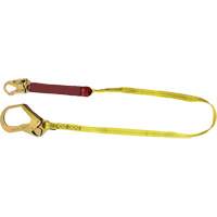 External Energy Absorber Lanyard with 2-1/4" Hook, 6', Snap Hook Center, Snap Hook Leg Ends, Polyester TGS INDUSTRIEL