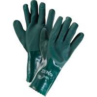 Gants verts &agrave; double enduit, 12" lo, PVC, Doublure en Jersey de coton, 70 mils TGS INDUSTRIEL