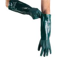 Gants verts &agrave; double enduit, 18" lo, PVC, Doublure en Jersey de coton, 70 mils TGS INDUSTRIEL