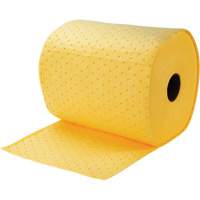 Rouleaux absorbants li&eacute;es, Poids moyen, 150' lo x 15" la, Absorption 8 gal. TGS INDUSTRIEL