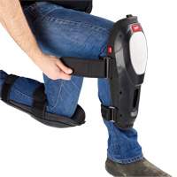 Dynamic Flooring Knee Pad, Hook and Loop Style, Plastic Caps, Foam Pads TGS INDUSTRIEL