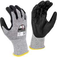 Gants de travail r&eacute;sistants &agrave; la coupe, compatibles avec &eacute;crans tactiles RWG566 AXIS, Taille T-petit, Calibre 18, Rev&ecirc;tement Polyur&eacute;thane, Enveloppe en Acier inoxydable/PEHP, ASTM ANSI niveau A5/EN 388 niveau E TGS INDUSTRIEL