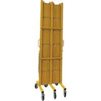 Barri&egrave;re extensible, 84" h x 20' lo, Jaune TGS INDUSTRIEL