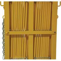 Barri&egrave;re extensible, 84" h x 20' lo, Jaune TGS INDUSTRIEL