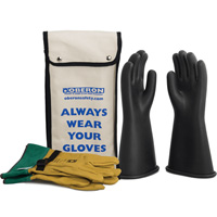 Class 1 Rubber Electrical Glove Kit, 8, 14" L, 37 cal/cm², NFPA 70E TGS INDUSTRIEL