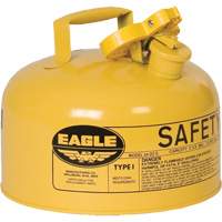 Safety Can for Diesel, Type I, Galvanized Steel, 2 US gal., Yellow, FM Approved/UL/ULC Listed TGS INDUSTRIEL