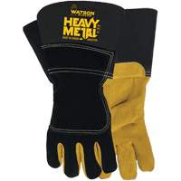 Gants de soudage d'hiver Black Velvet Heavy Metal, Taille Petit, Enveloppe en Cuir d'&eacute;lan refendu, ASTM ANSI niveau A5 TGS INDUSTRIEL