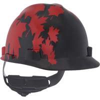 Casque sp&eacute;cialis&eacute; V-Gard, Suspension Rochet, Noir/Rouge TGS INDUSTRIEL