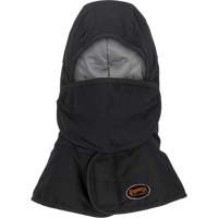 Doublure matelass&eacute;e ignifug&eacute;e Pioneer 765A pour casque de s&eacute;curit&eacute; avec un long cou et embout buccal amovible, Noir/Gris, Coton/FR-Tech/Modacrylique/Nylon TGS INDUSTRIEL