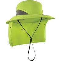 Chapeau de garde forestier 8934 Chill-Its avec prot&egrave;ge-nuque, petit/moyen, Lime haute visibilit&eacute; TGS INDUSTRIEL