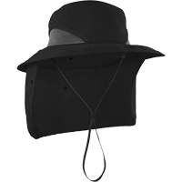 Chapeau de garde forestier 8934 Chill-Its avec prot&egrave;ge-nuque, petit/moyen, Noir TGS INDUSTRIEL