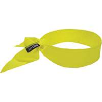 Bandeau de refroidissement Chill-Its 6702 avec polym&egrave;res int&eacute;gr&eacute;s et fermeture &agrave; nouer, Jaune lime haute visibilit&eacute; TGS INDUSTRIEL