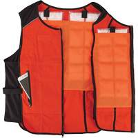 Veste de refroidissement &agrave; changement de phase l&eacute;g&egrave;re avec sachets de recharge Chill-Its 6260, Petit/Moyen, Orange TGS INDUSTRIEL