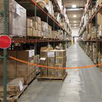 Ensemble de barri&egrave;re &agrave; chaîne magn&eacute;tique pour l'entrep&ocirc;t, Orange TGS INDUSTRIEL