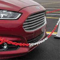 Chaîne de barri&egrave;re en plastique &agrave; deux couleurs, Vert/Blanc TGS INDUSTRIEL