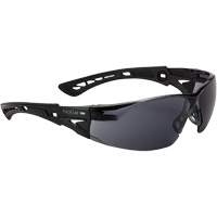 Rush+ BSSI Safety Glasses, Grey/Smoke Lens, Anti-Fog/Anti-Scratch, ANSI Z87+ TGS INDUSTRIEL
