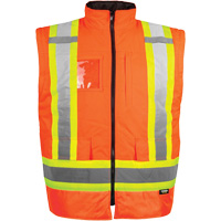 High-Visibility 7-in-1 Jacket, Polyester, High Visibility Orange, X-Small TGS INDUSTRIEL