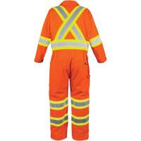 Combinaison non doubl&eacute;e haute visibilit&eacute;, Petit, Orange haute visibilit&eacute; TGS INDUSTRIEL